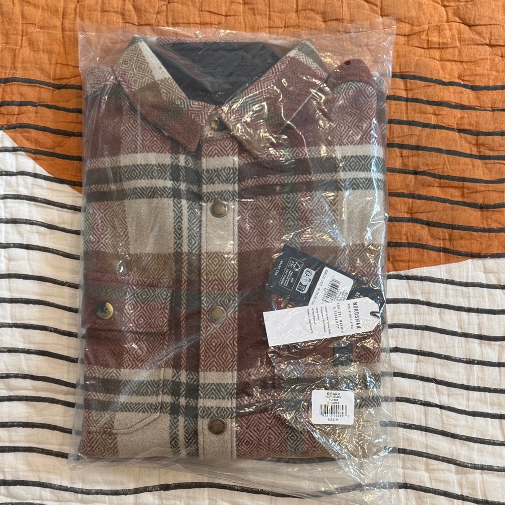 Roark Nordsman Wool Blend Flannel. Size M. New with tags.